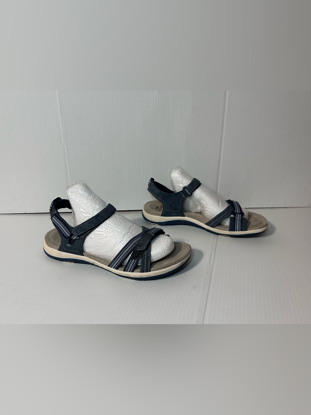 Earth Origins blue/gray sandals women size 8 M